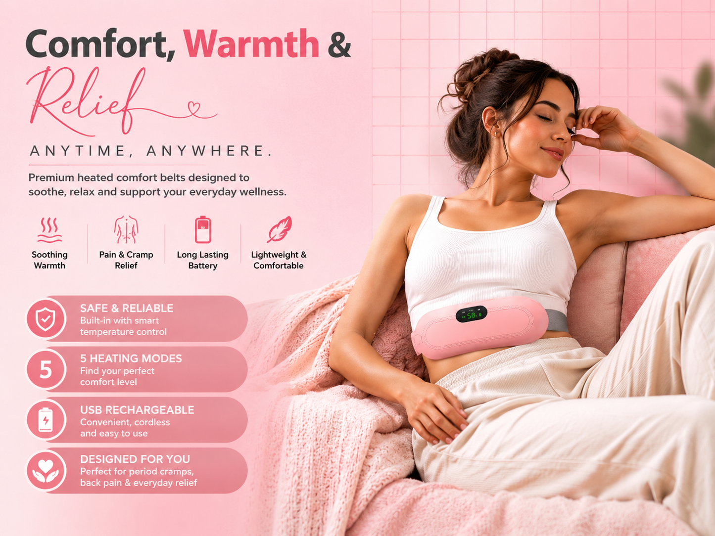 Warmzi™ Heated Comfort Belt